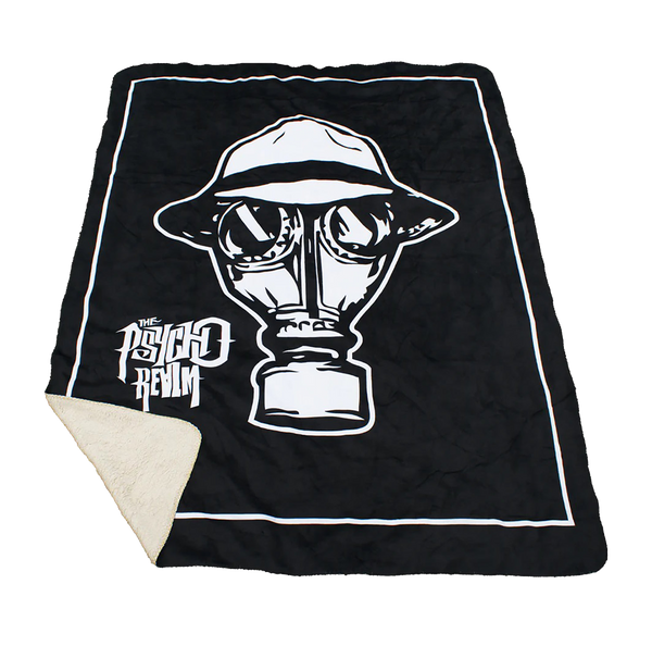 Psycho Realm Gas Mask Queen size blanket