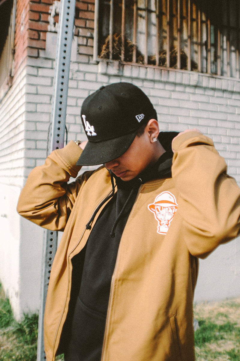 PSYCHO CITY BOMBER JACKET (SAND)