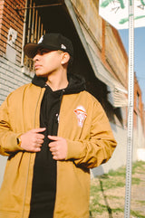 PSYCHO CITY BOMBER JACKET (SAND)