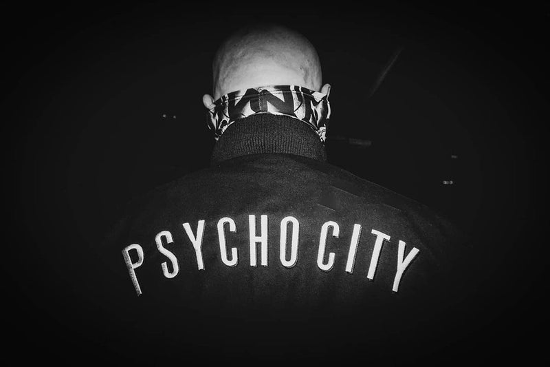 PSYCHO CITY BOMBER JACKET (BLACK)