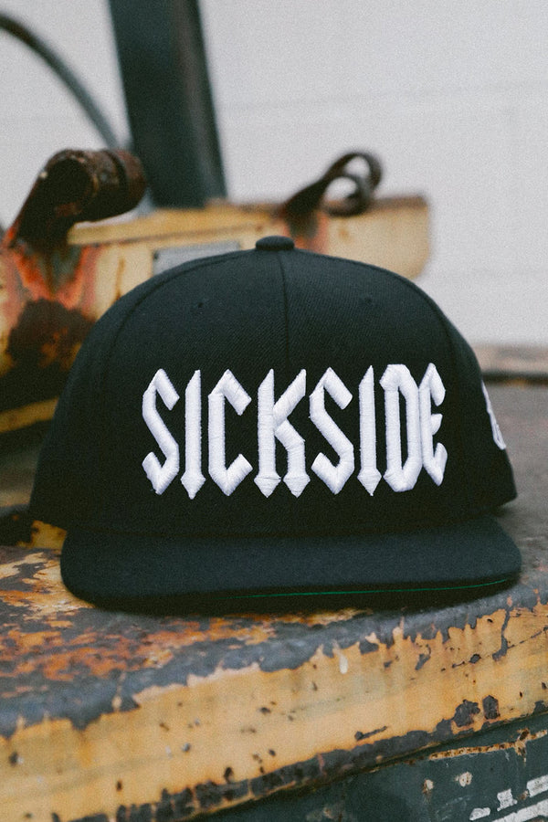 psycho realm sick side snap back hat