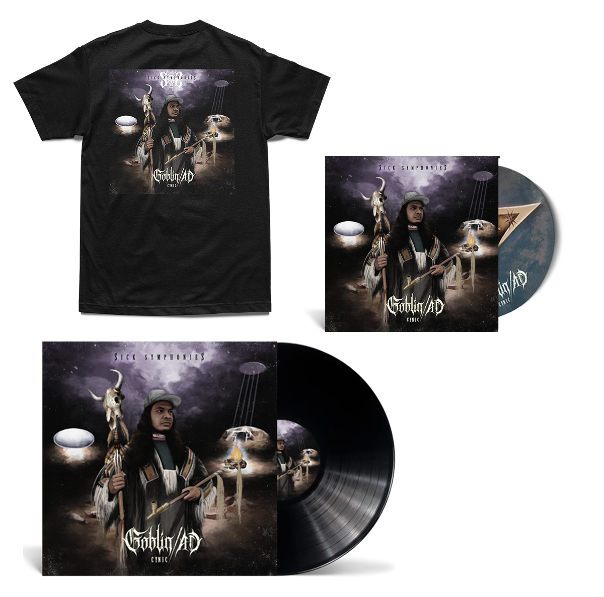 BUNDLE PACK TEE | PHYSICAL CD | 12 INCH VINYL – The Psycho Shop ...