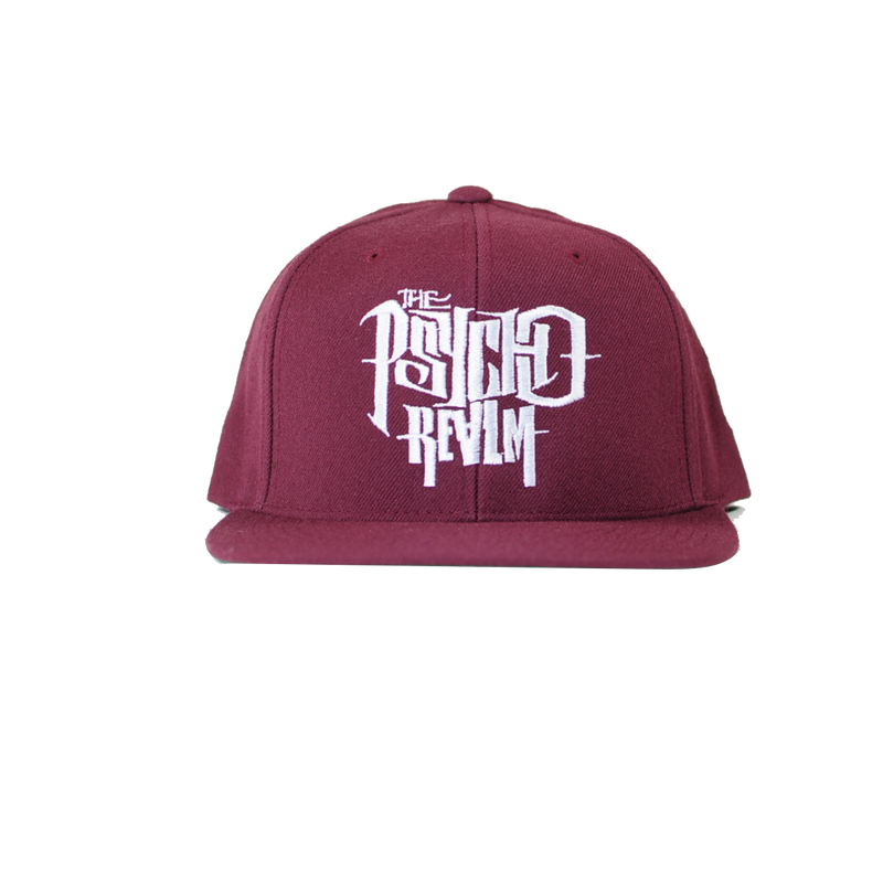 Psycho Realm - Classic (Burgundy) Snapback Hat