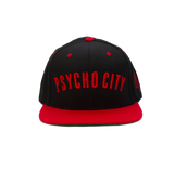 PsychoCity-Black/Red-Snapback- The psycho Realm