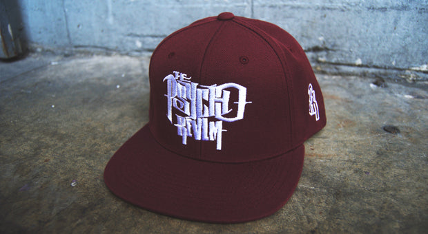 Psycho Realm - Classic (Burgundy) Snapback Hat