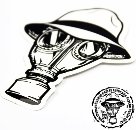 PSYCHO REALM GAS MASK STICKER