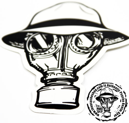 PSYCHO REALM GAS MASK STICKER