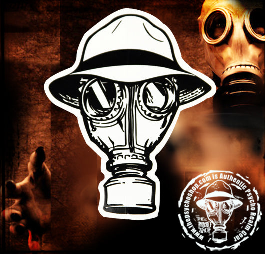 PSYCHO REALM GAS MASK STICKER