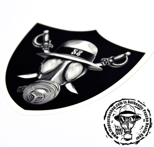 PSYCHO REALM RAIDER SHIELD MASK STICKER