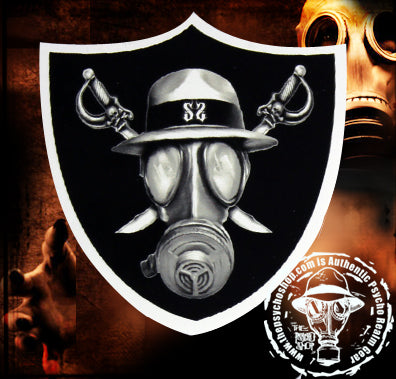 PSYCHO REALM RAIDER SHIELD MASK STICKER