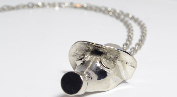 Psycho Realm - Silver Gas Mask Chain