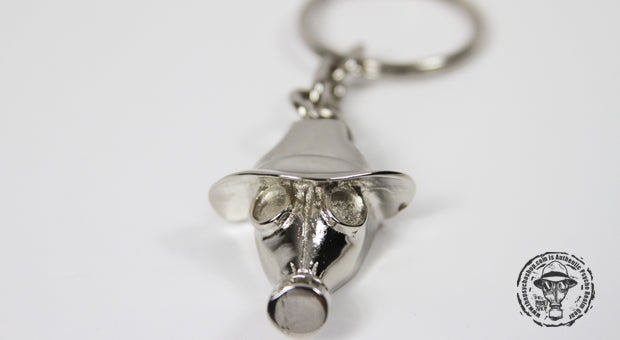 Psycho Realm - Silver Gas Mask Keychain