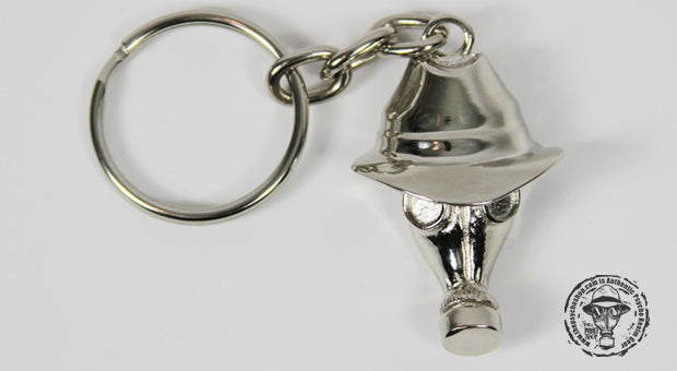 Psycho Realm - Silver Gas Mask Keychain